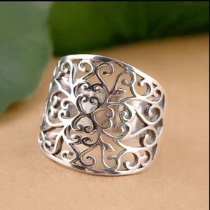 Huitan Silver Filigree Ring